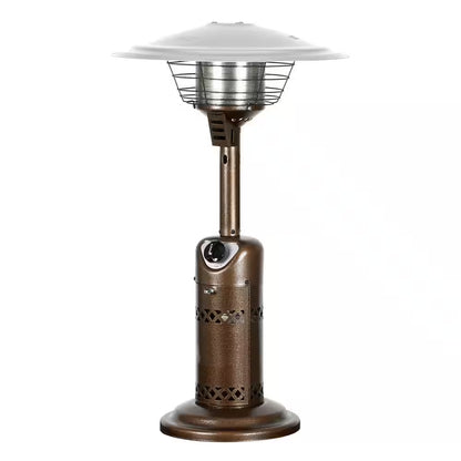 Portable Patio Heater, Outdoor Propane Table Top Heater, Bronze